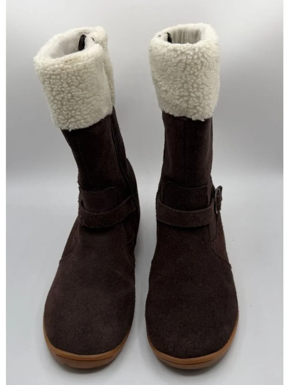 Merrell Mimosa Harvest Waterproof Suede Winter Boots Brown Youth Size 7